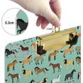 thumbnail image 4 of FMSHPON Cute Horse Clipboard Hardboard Wood Nursing Clip Board and Pull for Standard A4 Letter 13x9 inches, 4 of 5