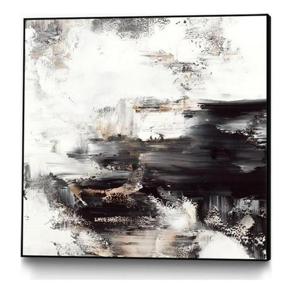 Giant Art Canvas 20x20 Momentum Synergy Framed in Multi-Color