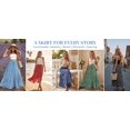 thumbnail image 5 of Musefolio Women’s Small Floral Print Long Skirt Resort Style A-Line Maxi S-2XL, 5 of 7