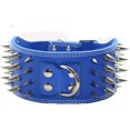 thumbnail image 1 of Collar para perro de cuero PU con tachuelas y puntas afiladas de 3", 1 of 4