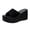 Black, variant on Wedge Sandals for Women Women's Wedges Mid Heel Platform Sandals for Women Dressy Summer Casual Outdoor Sandal Shoes Beach Summer Sandals Black Women Sandal