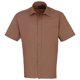 thumbnail image 1 of Premier - Camisa lisa de manga corta de caballero/hombre Diseño formal Tejido papelina (Moca), 1 of 1