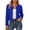 Blue, variant on Womens Cropped Cardigan Jackets Fashion Slim Fit Pleated Open Front Coat Casual Crewneck Long Sleeve Jackets for Work Travel Army Green Medium