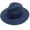 Navy, variant on EliteGoogv Unisex Panama Straw Hat Foldable Wide Brim Breathable Solid Color For Men Women Summer Beach Vacation Casual Outdoor Fedora Sun Hat Headwear