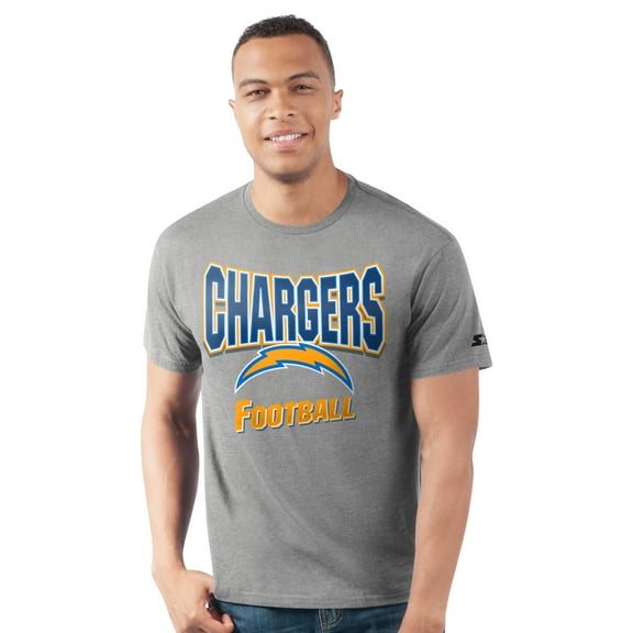 Men's-Starter  Heather Gray Los Angeles Chargers Prime Time T-Shirt
