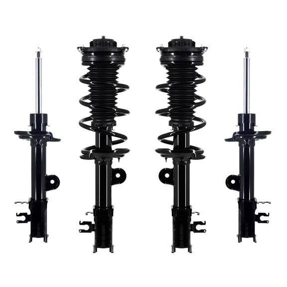 Set of 4 Front Quick Complete Strut-Coil Spring Assembly-Rear Suspension Strut Assembly For 2018-2021 Jeep Compass