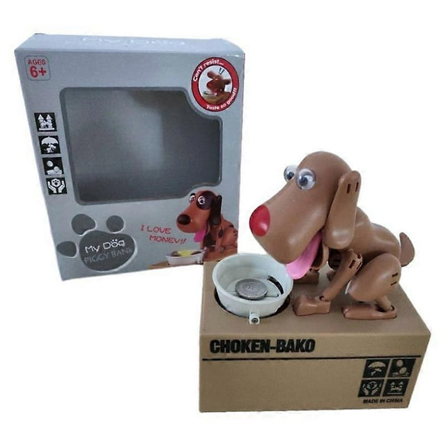 Greedy Dog Eats Money Dog Piggy Bank Puppy Toy Coin Dog Childrens Electric Piggy Bank Savings
