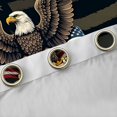 thumbnail image 4 of Manfei Patriotic Eagle Kitchen Curtains,1776-2026 Print Black Out Curtains Pack of 2 (42x63 Each),July 4Th Gifts, 4 of 7