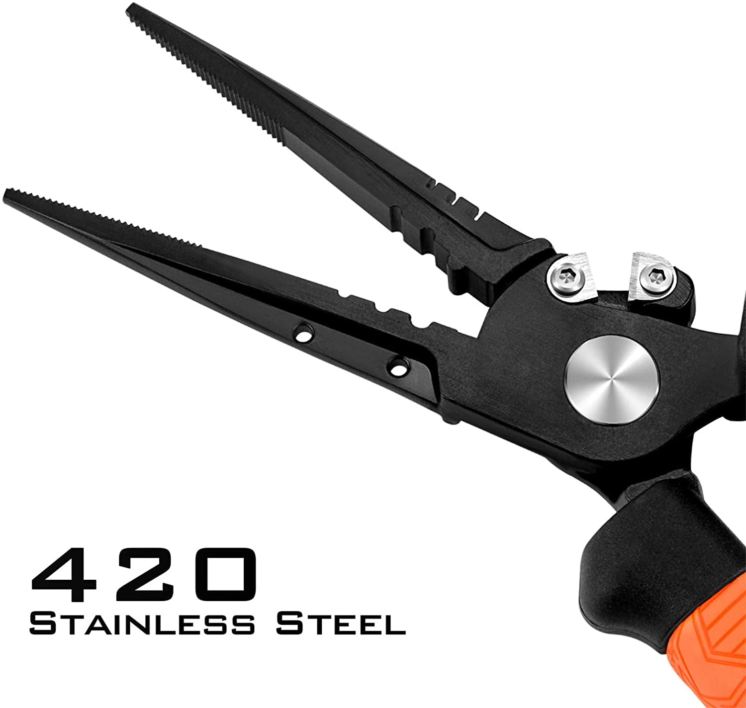 KastKing 8.5 Inch Fishing Pliers, Fishing Tools,420 Stainless Steel, Tungsten Carbide Cutters, Corrosion Resistant Coating,Fishing Gear-Speed Demon Pro