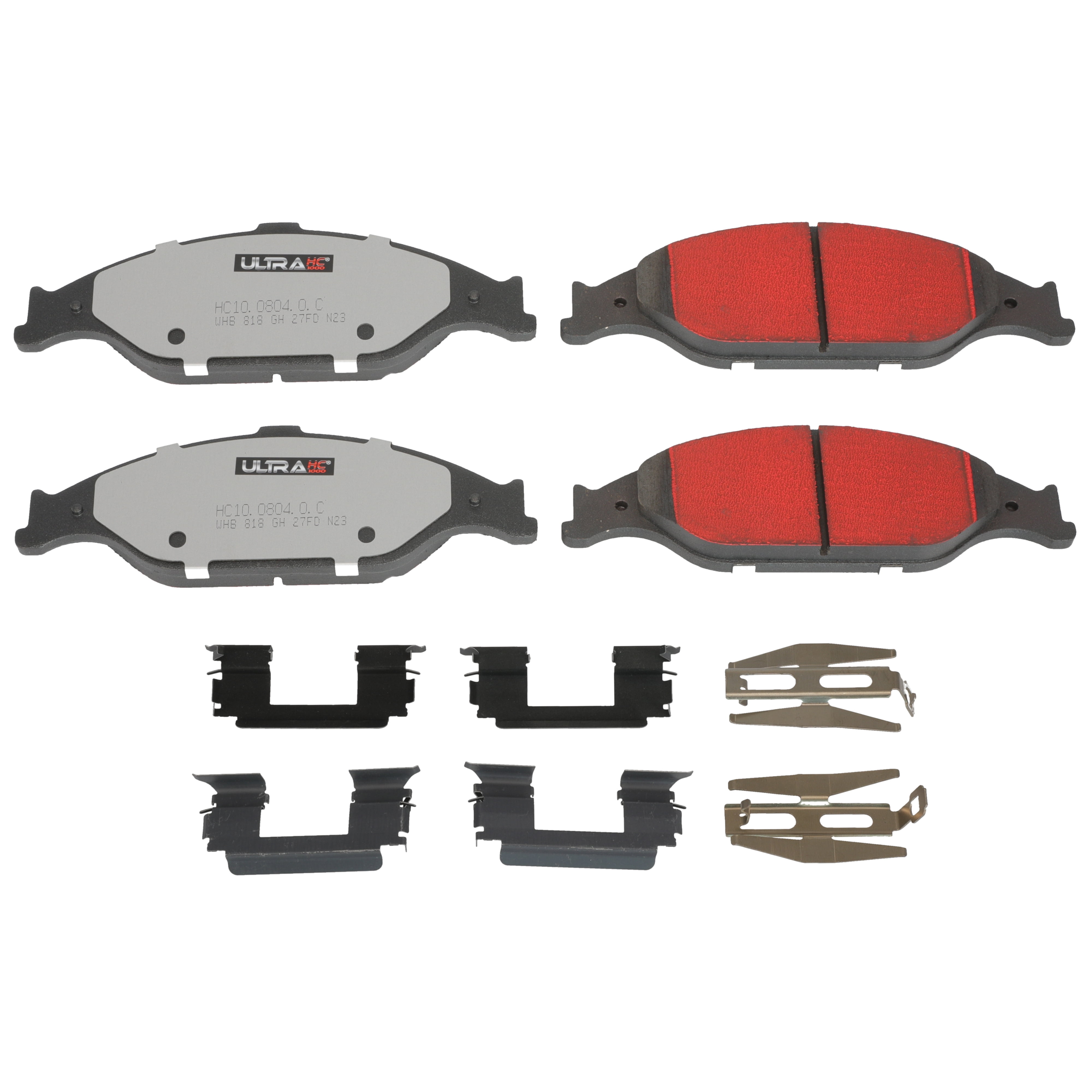 Ultra HC 1000 Brake Pad Set, Front HC10.0804.0.C, Ford Mustang 2004-1999