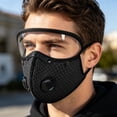 thumbnail image 6 of Reusable Carbon Filter Dust Mask, Breathable Face Mask with Eye Shield _ Black, 6 of 9