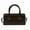 coffee color, variant on Women's Leopard Print Square Shoulder Bag - Vintage Double Handle PU Leather Underarm Handbag for Daily/Party Use​