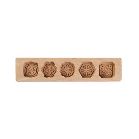 

Yedhsi Cake Mould Wooden Cookies Baking Mould Wooden Printing Flat Mould