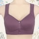 thumbnail image 3 of Conjunto de lencería Sujetadores de cierre fácil para mujer, sujetadores deportivos diarios sin aros, ropa interior femenina de mediana edad Kuymtek Púrpura T 42 para Mujer, 3 of 5