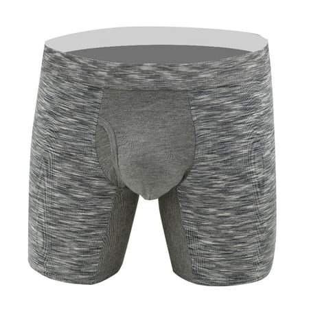 New Release  Men s Comfortable Boxers Briefs  Cotton  Breathable  Classic Style  Underwear  For Everyday  Seamless  Supportive  Quick Dry  Plus Size Tops | Gray S | Sopatenor