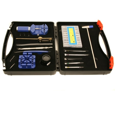 Watch Repair Tool Kit - Tools for Band Sizing, Battery Changing, Link Removal Compact Storage (Best Battery Tool Set)