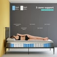 thumbnail image 3 of Full Size Mattress, Serweet 10 Inch Gel Memory Foam Hybrid Mattress, Fiberglass Free, Breathable Bed Mattress for Cooler Sleep Supportive & Pressure Relief, Medium Firm Feel, 3 of 6