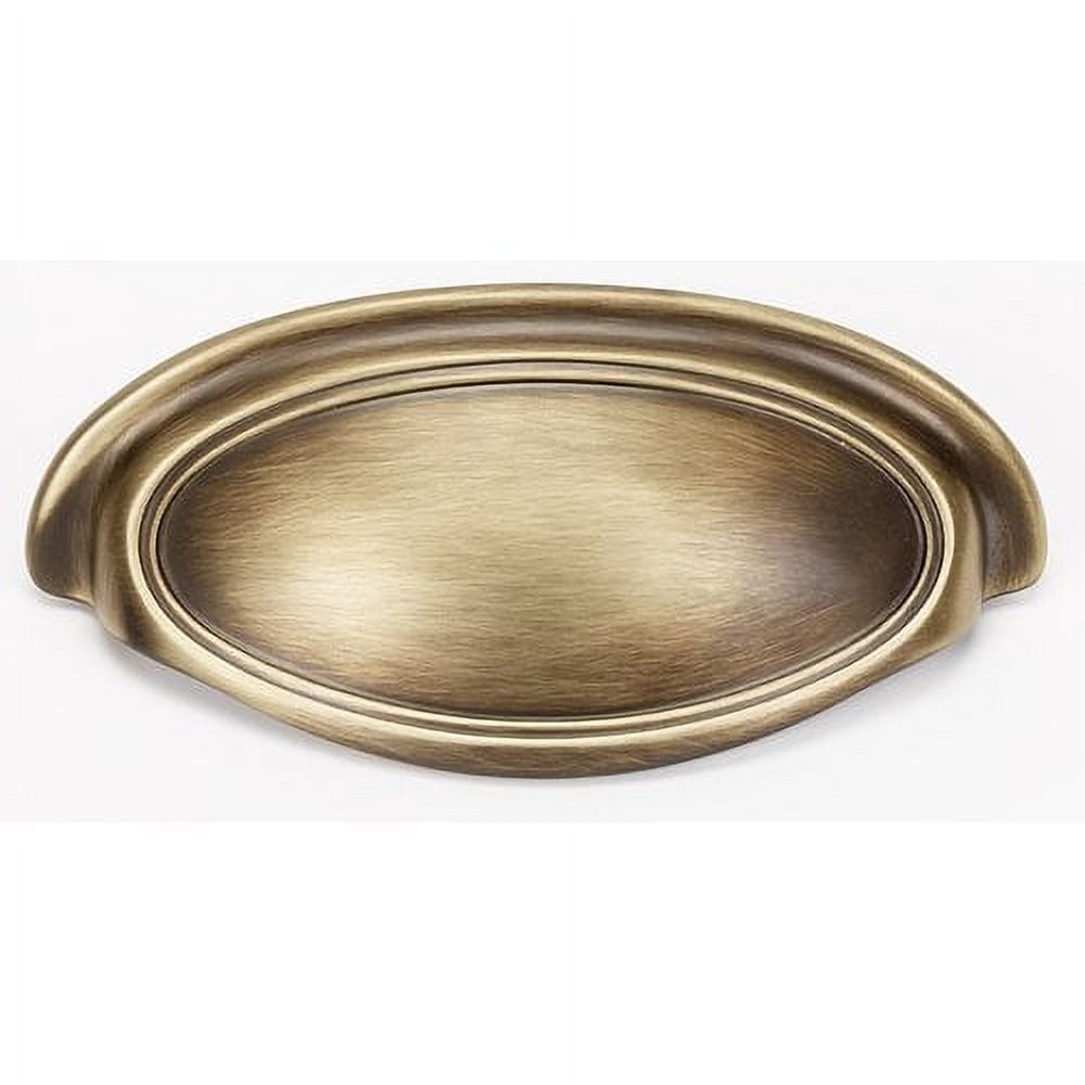 Alno A1571-35-AE Classic Traditional 3-1/2" Cabinet Cup Pull Antique English