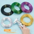 thumbnail image 3 of 12 Gauge(2mm) Aluminum Wire 180 Feet(55m) Bendable Metal Sculpting Wire for Bonsai Trees Floral Arts Crafts Making Royal Blue, 3 of 8