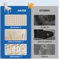 thumbnail image 3 of JIATER Dining Chair Covers Stretch Washable Chair Slipcovers Protector Set of 4,Beige, 3 of 7
