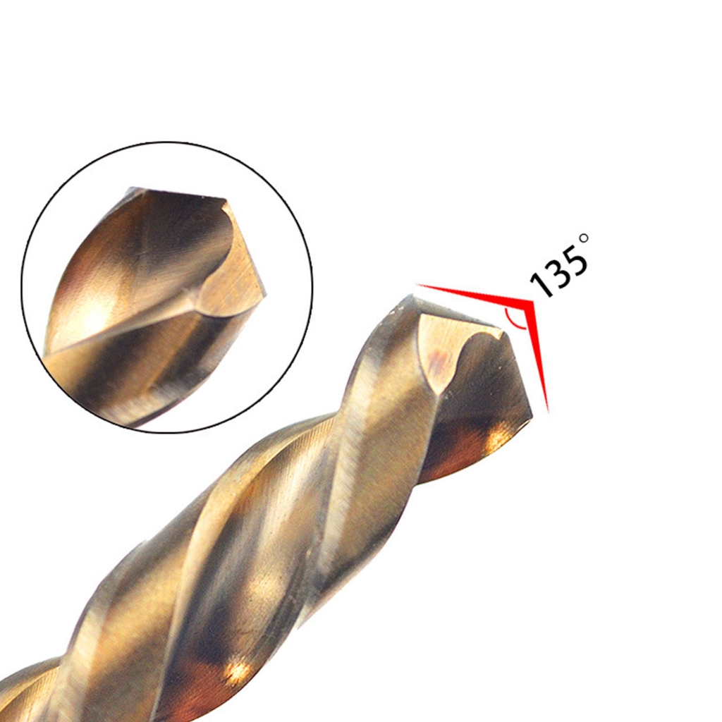MOMOJIA Professional M35 Twists Drill Bit Set for Stainless Steel Metal 3-14mm Diameter