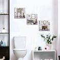 thumbnail image 6 of Bathroom wall Art Farmhouse Bathroom Decor Painting, Framed Canvas Wall Art 12x12inchx3Pieces (Lavender), 6 of 6