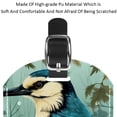 thumbnail image 4 of Square 2Pack PU Leather Woodpecker Cruise Luggage Tag with Privacy Cover and Name ID Tag for Travel Handbags Backpacks Luggage Tags, 4 of 6