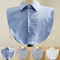 thumbnail image 4 of Detachable Ruffled False Collar, Shirt Inner Collar, Sweater Matching Neck Ornament, Universal Versatile Neck for Tops Dress Up Easy Match Clothing Accessory,Silver,M, 4 of 7