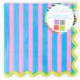 thumbnail image 2 of C.R. Gibson TW4-25648 Bold Stripe Disposable Paper Cocktail Napkins, 5" x 5", Multicolor, 20 Pieces, 2 of 6