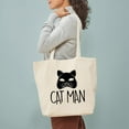 thumbnail image 3 of CafePress - Cat Man Tote Bag - Unisex Canvas Tote Bag, Beige, 1-Piece, 3 of 7