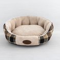 thumbnail image 2 of Cálido celosía gatos cama para perros de felpa corta suave lavable marrón Zulema celosía gatos perros cama, 2 of 7