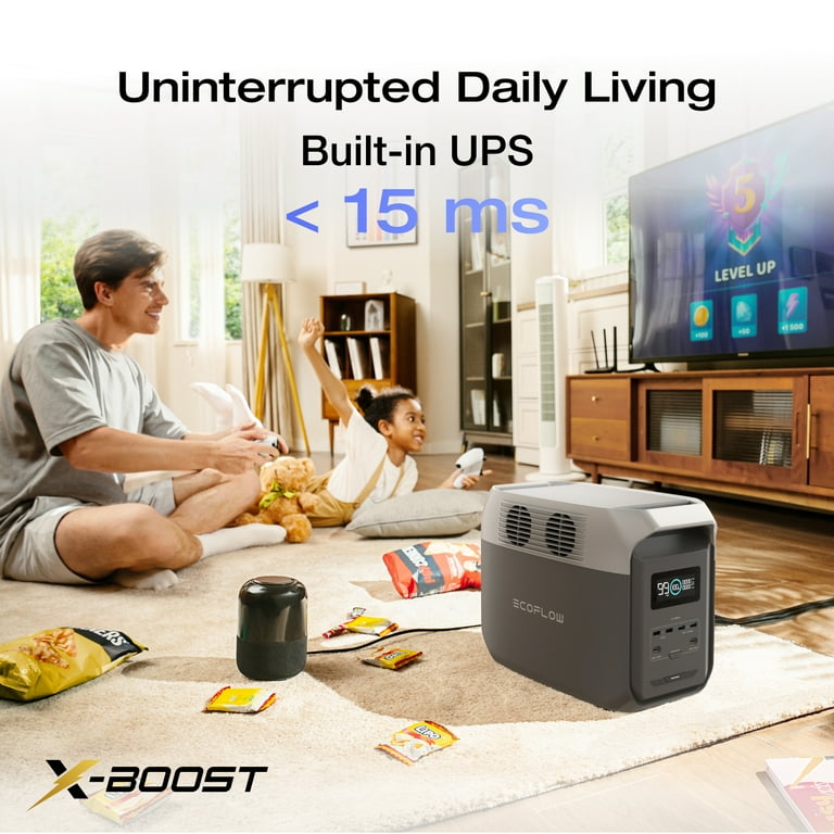 EF EcoFlow Power Station DELTA 3 1500 Grey, 1536Wh LFP