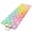 Yellow Pink Blue, variant on Easter 2'x6' Runner Rugs for Hallway Kitchen Bedside Non Slip, Spring Rabbit Silhouette Colorful Rainbow Graffiti Entryway Rug Runners with Rubber Backing, Long Carpet Runner for Laundry Room