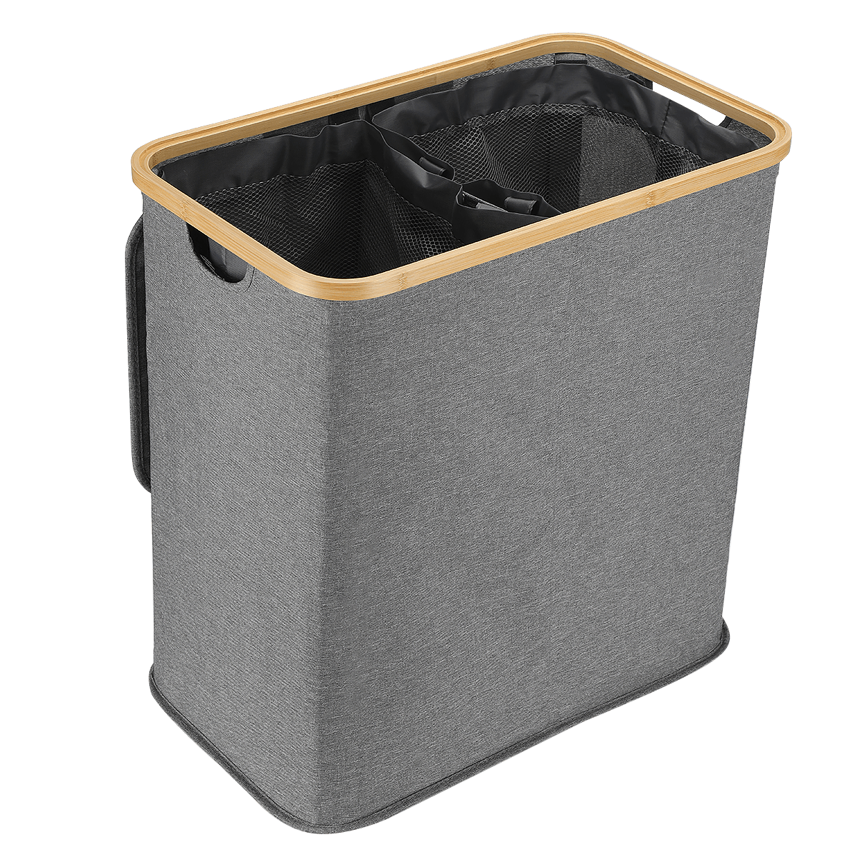 Oyajia 98L Laundry Basket with Lid and 2 Removable Liners, Large