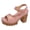 Pink, variant on YLYL Platform Wedge Sandals for Women 2026 Open Toe Ankle Strap Chunky Block Heel Office Work Summer Dress Shoes