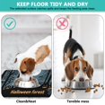 thumbnail image 4 of Halloween Pumpkin Dog Mat for Food and Water Absobing Durable 17x30 Inch Pet Food Mat Spider Bat Pet Feeding Mat Dog Water Bowl Mat for Messy Drinker, 4 of 7