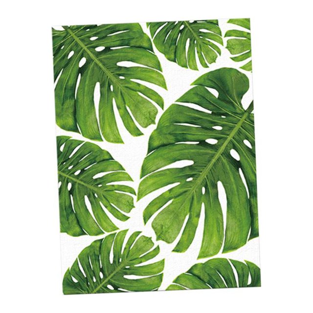 Pintura al óleo moderna de la lona sin marco monstera deliciosa lienzo pintura al óleo cuadro pared arte decoración