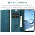thumbnail image 3 of CaseMe Funda de Cuero for Samsung Galaxy A17, Funda de Cuero con Tapa y Tarjetero Cierre Magnético Soporte a Prueba de Golpes Fundas Protectoras para Teléfono for Samsung Galaxy A17 6.7 Pulgadas, Azul, 3 of 12