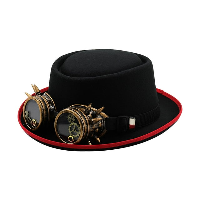 Sombrero Steampunk para mujer y hombre, accesorio de disfraz para fiesta, carnaval y Mardi Gras. con engranaje