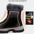 thumbnail image 3 of Women's Winter Snow Boots - Waterproof Platform Hiking Boots with Cotton-lined & Anti-Slip Sole, 3 of 7