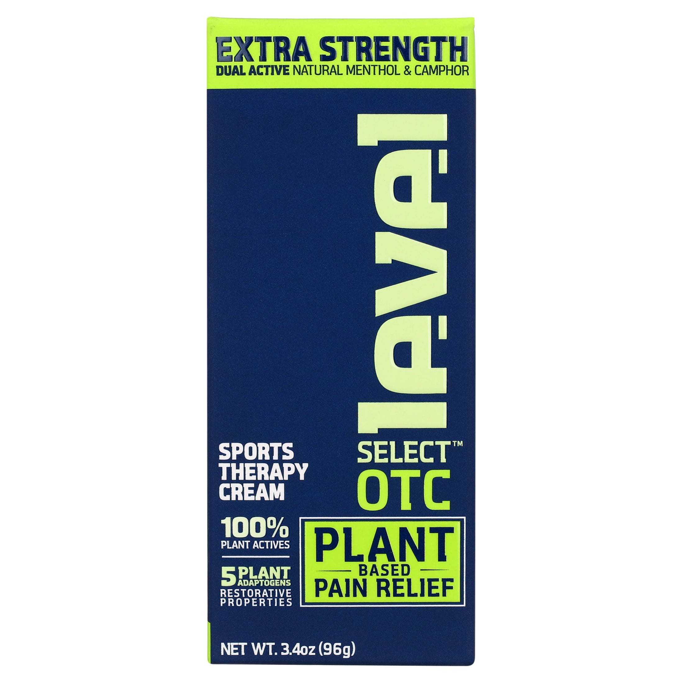 Level Select OTC Sports Therapy Cream; Topical Pain Relief 3.4oz