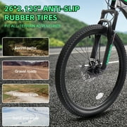 Ecarpat Mountain Bike 26 inch with Gear Shifter for Men Women, MTB Commuter Bicycles, 21-Speed