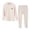 Khaki, variant on Bxsruta Girls 2-16 Years Thermal Underwear Set Soft Cozy Long Sleeve Crewneck Top and Pants Base Layer for Everyday Wear