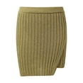 thumbnail image 4 of HXWCHs Women's Casual Suit Set with Sleeveless Vest and Flowy Skirt for Modern Wear S Green, 4 of 8