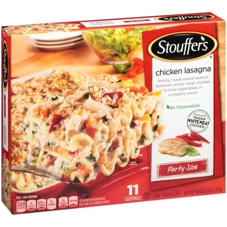 STOUFFER'S Party Size Chicken Lasagna 96 oz Box - Walmart.com