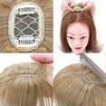 thumbnail image 3 of SEGO Clip in Hair Extensions Hair Topper for Women with Thin Air Bangs Synthetic Toupee for Loss Thinning Hair, 3 of 6
