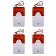 thumbnail image 1 of 4X Mini Wired Strobe Warning Siren Dc 12V Sound Alarm Flashing Light Sound Siren 115Db Orange, 1 of 8