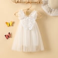 thumbnail image 4 of Douhoow 0-4Y Kids Girls Princess Butterfly Dress Sleeveless Solid Mesh Tulle Tutu Sundress, 4 of 8