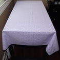 thumbnail image 3 of Cotton Tablecloth Floral Print Botanic Flower-Pattern Lavender, 3 of 3