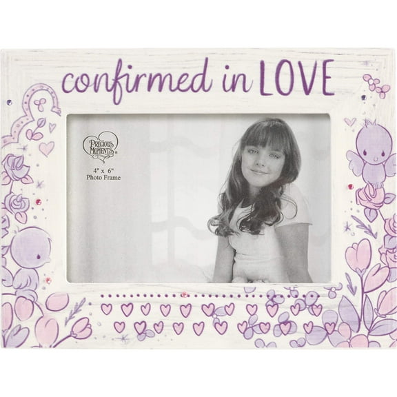 Precious Moments Confirmed In Love Wood 4 x 6 Photo Frame 182410